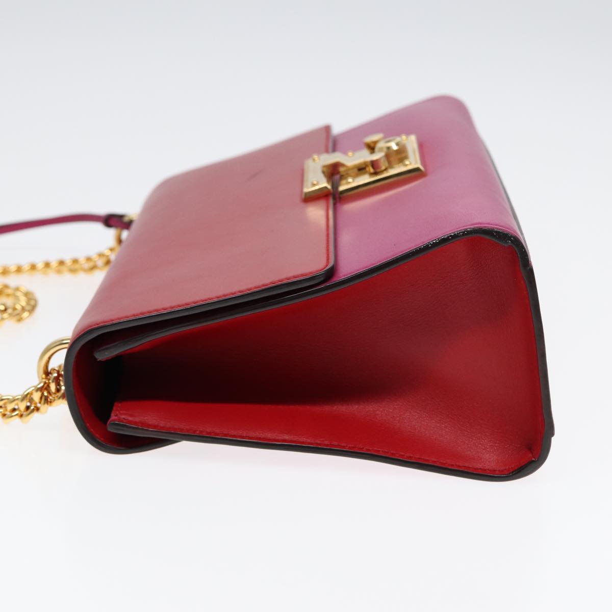 Gucci Padlock, Red, Leather, shoulder