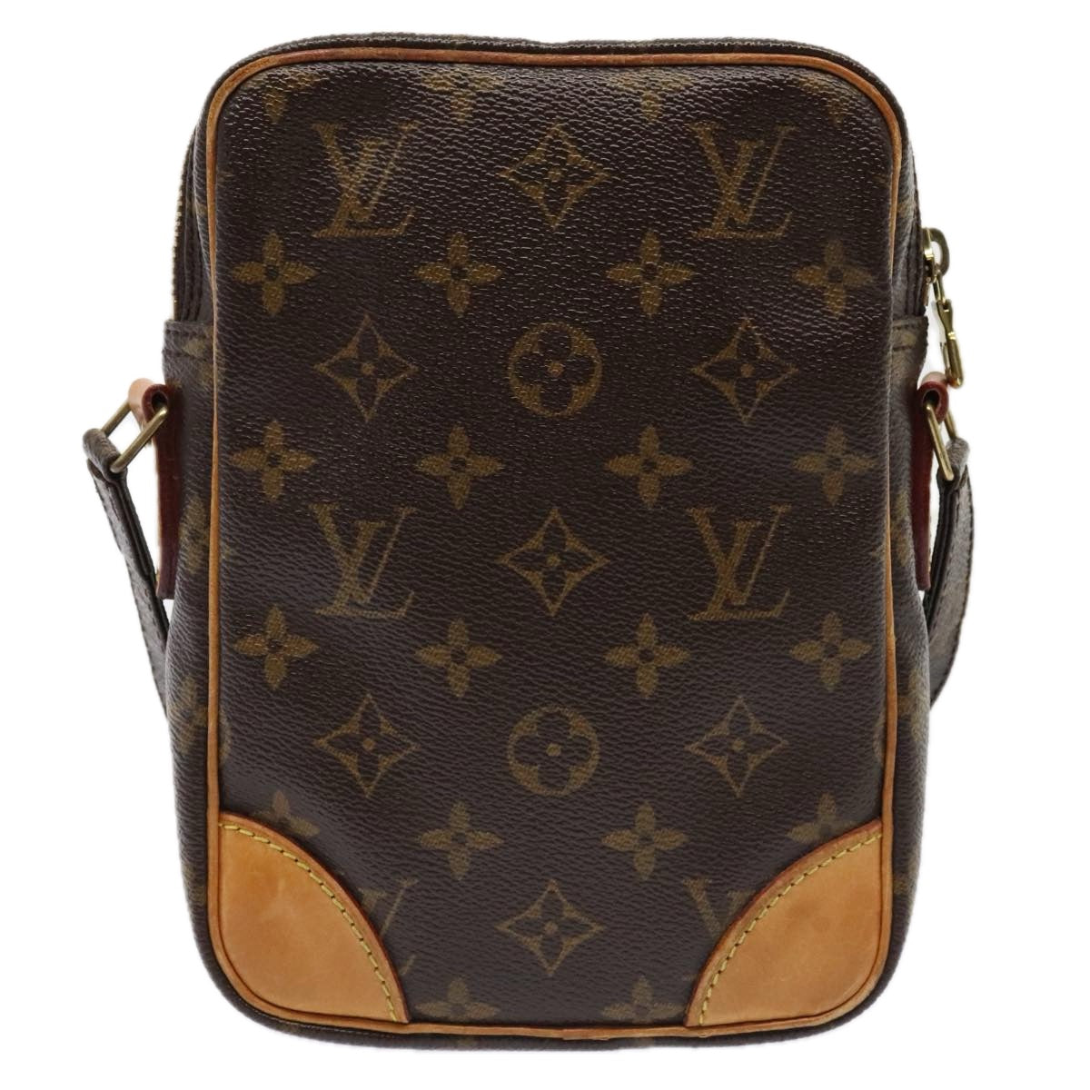 Louis Vuitton Danube, Brown, Canvas, shoulder