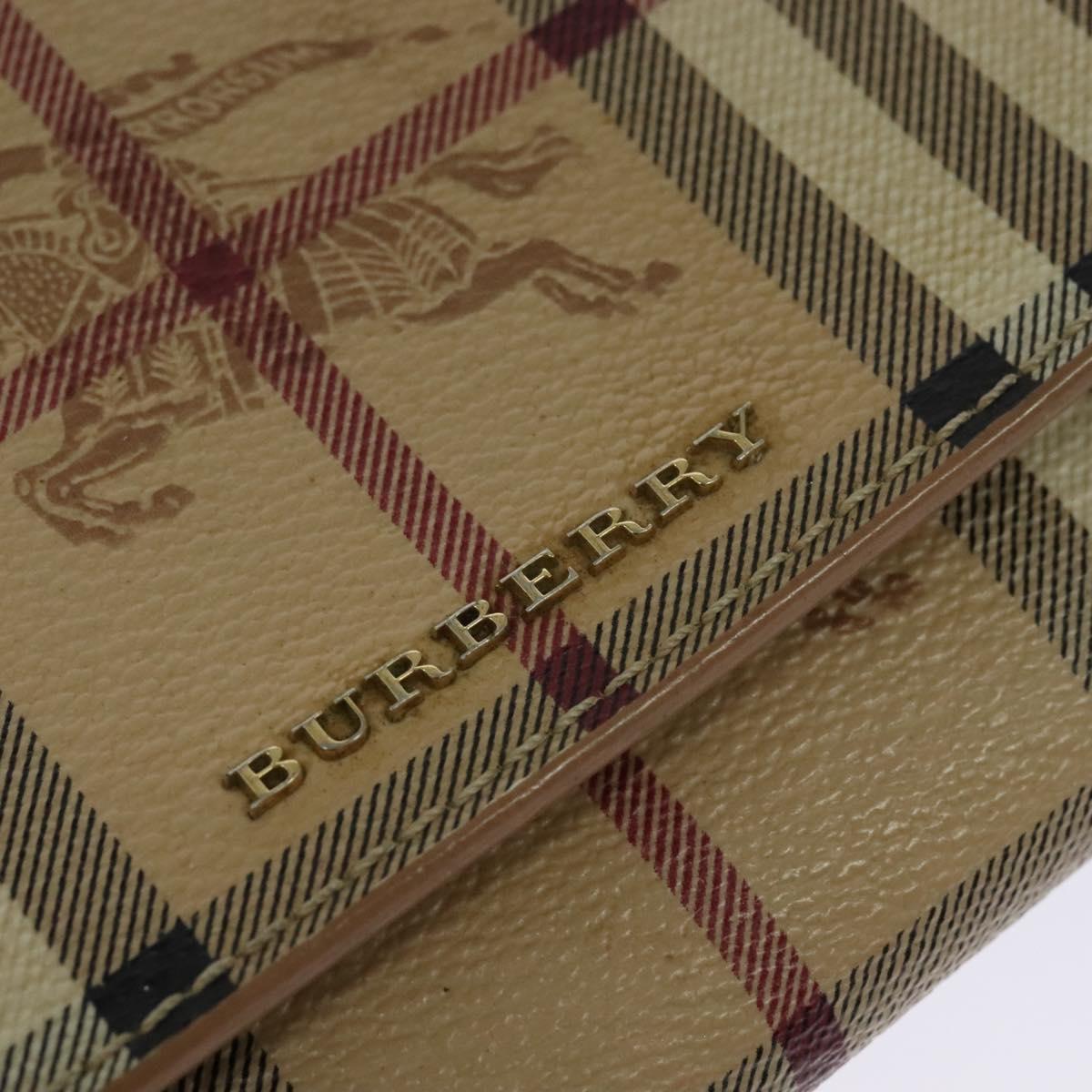 Burberry Haymarket, Beige, Canvas, wallet