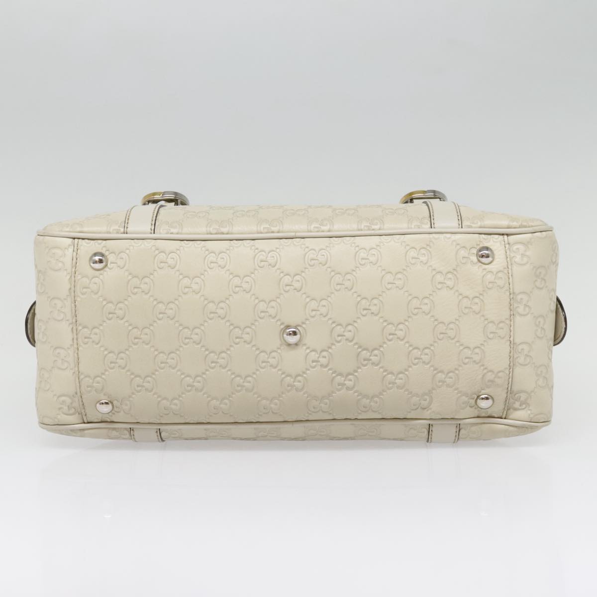 Gucci Vintage, White, Leather, handbag