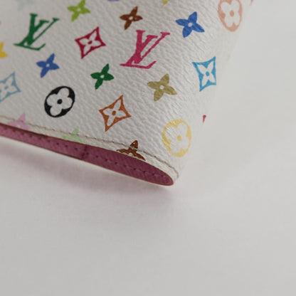 Louis Vuitton Agenda PM, White, Canvas, wallet
