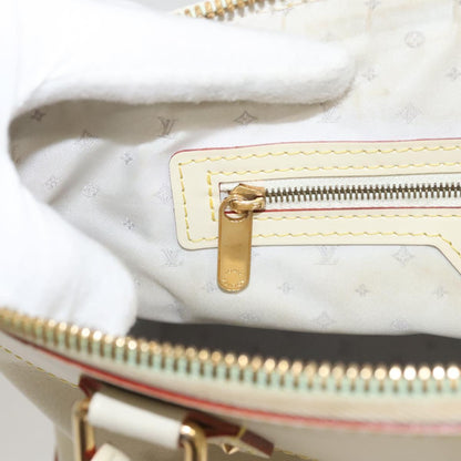 Louis Vuitton Lockit, White, Leather, handbag