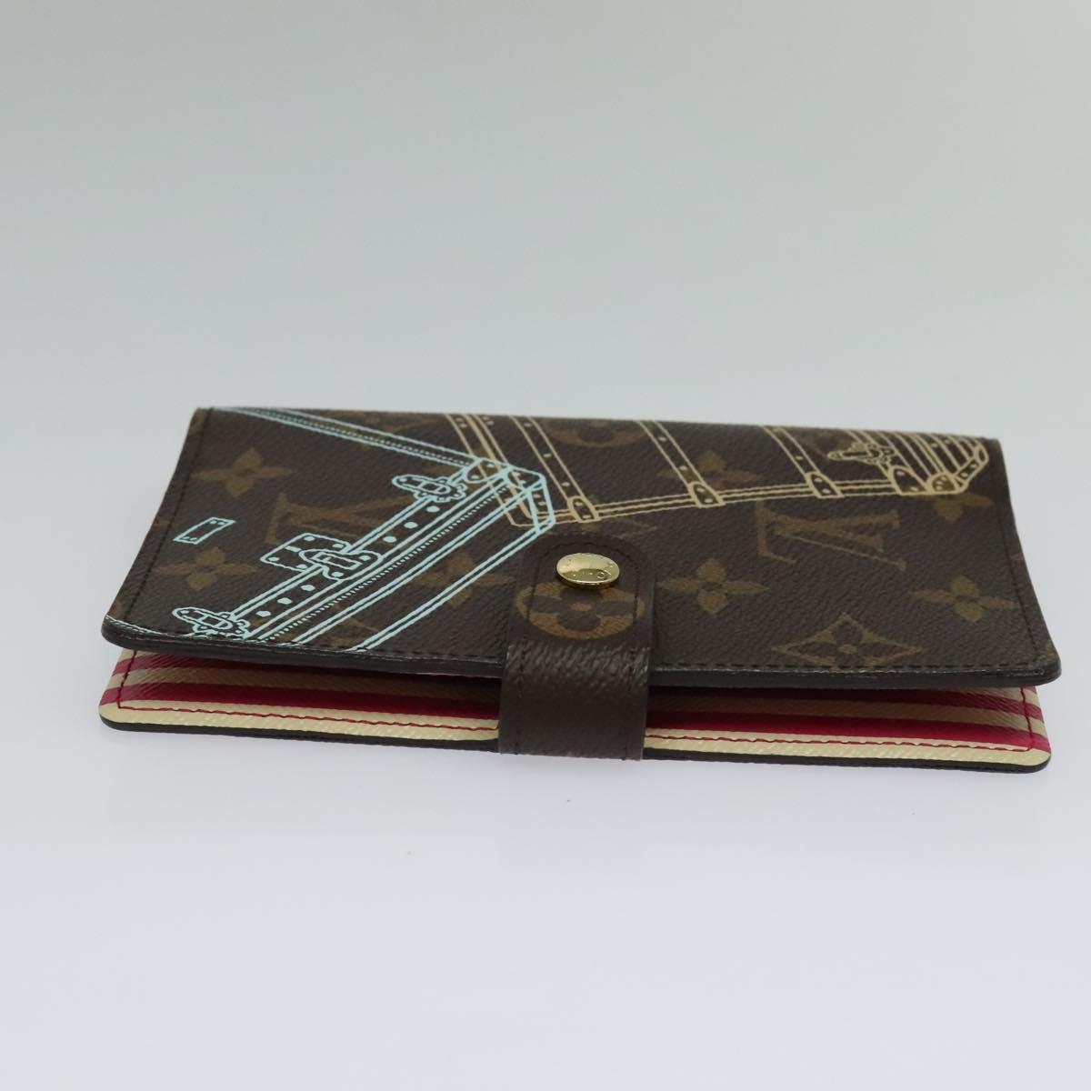 Louis Vuitton Agenda PM, Brown, Canvas, wallet