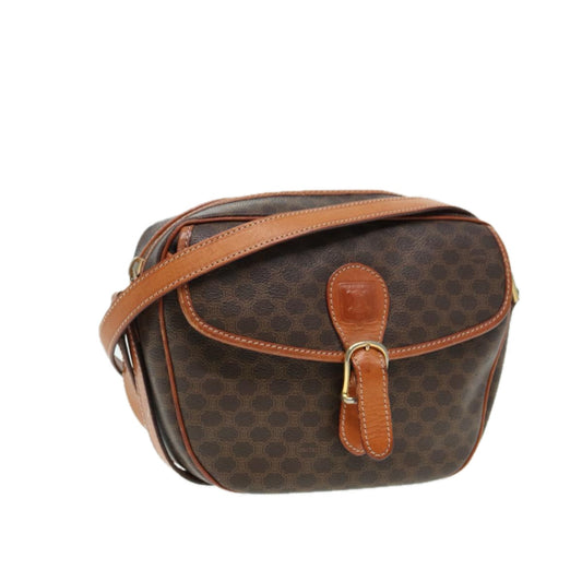 Céline Macadam, Brown, Canvas, shoulder