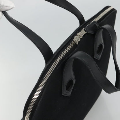 Hermès Heeboo, Black, Canvas, handbag
