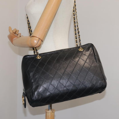 Chanel Camera, Black, Leather, shoulder
