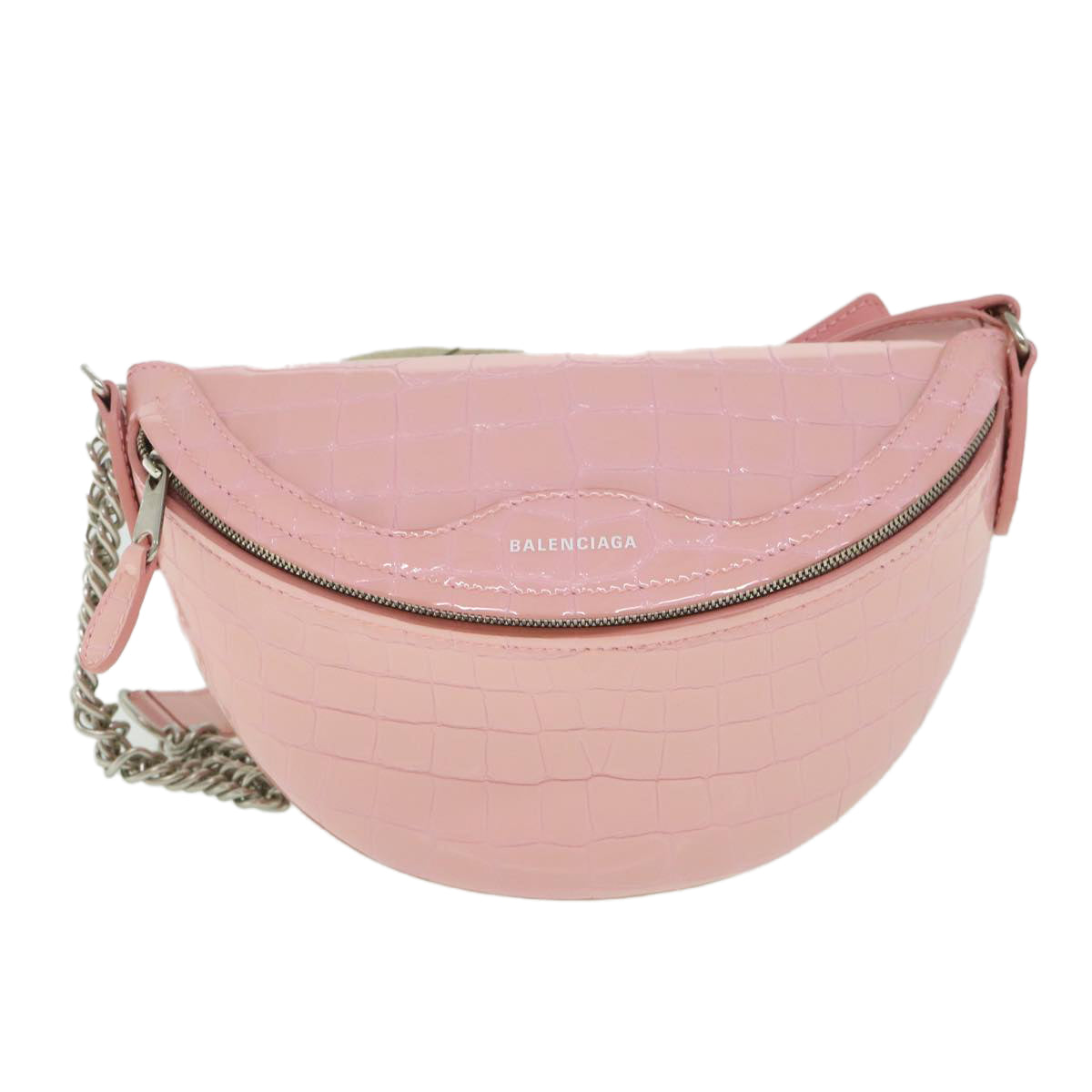 Balenciaga, Pink, Leather, shoulder