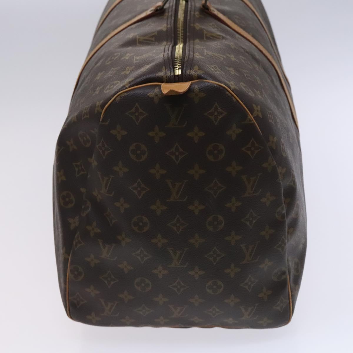 Louis Vuitton Keepall 60, Brown, Canvas, travel