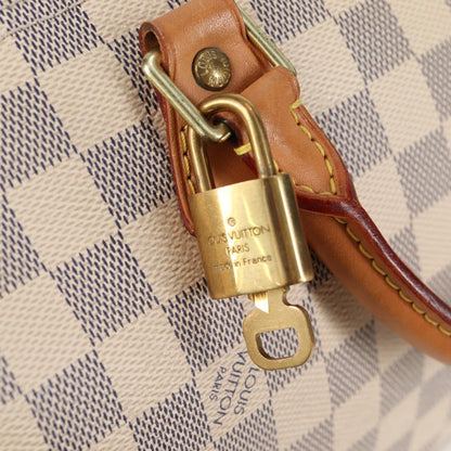 Louis Vuitton Speedy 30, White, Canvas, handbag