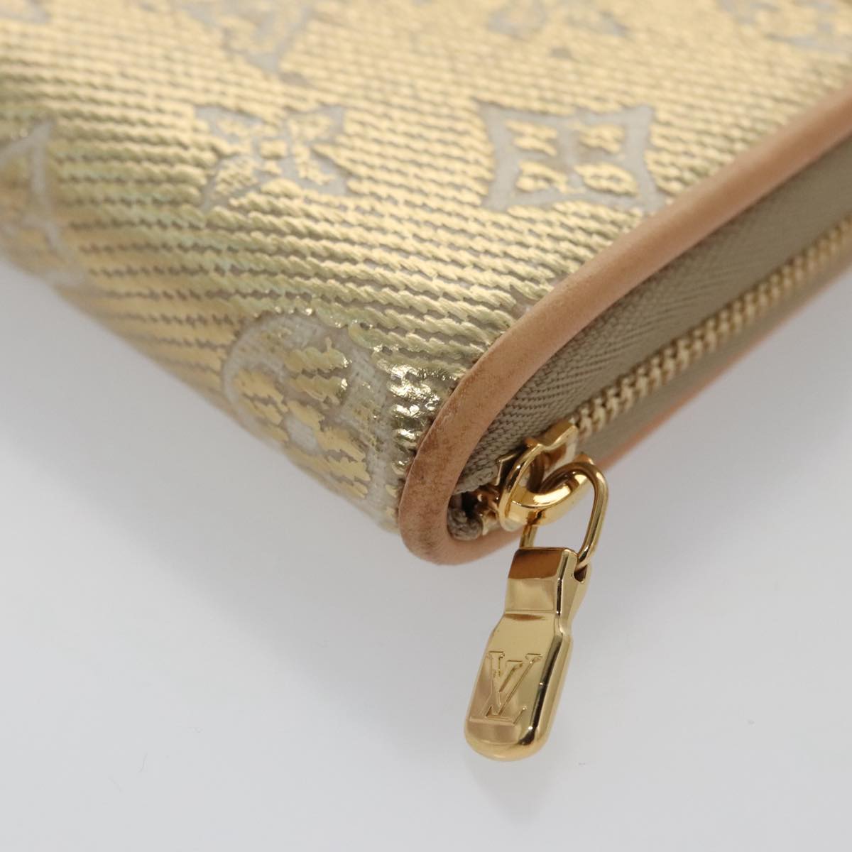 Louis Vuitton Zippy coin purse, Gold, Canvas, wallet