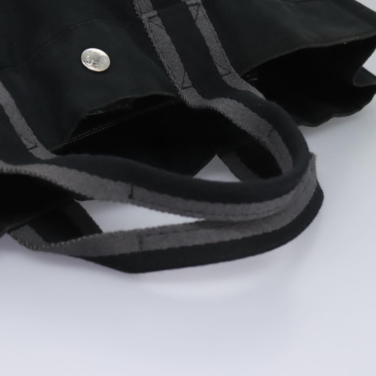 Hermès Toto, Black, Canvas, tote