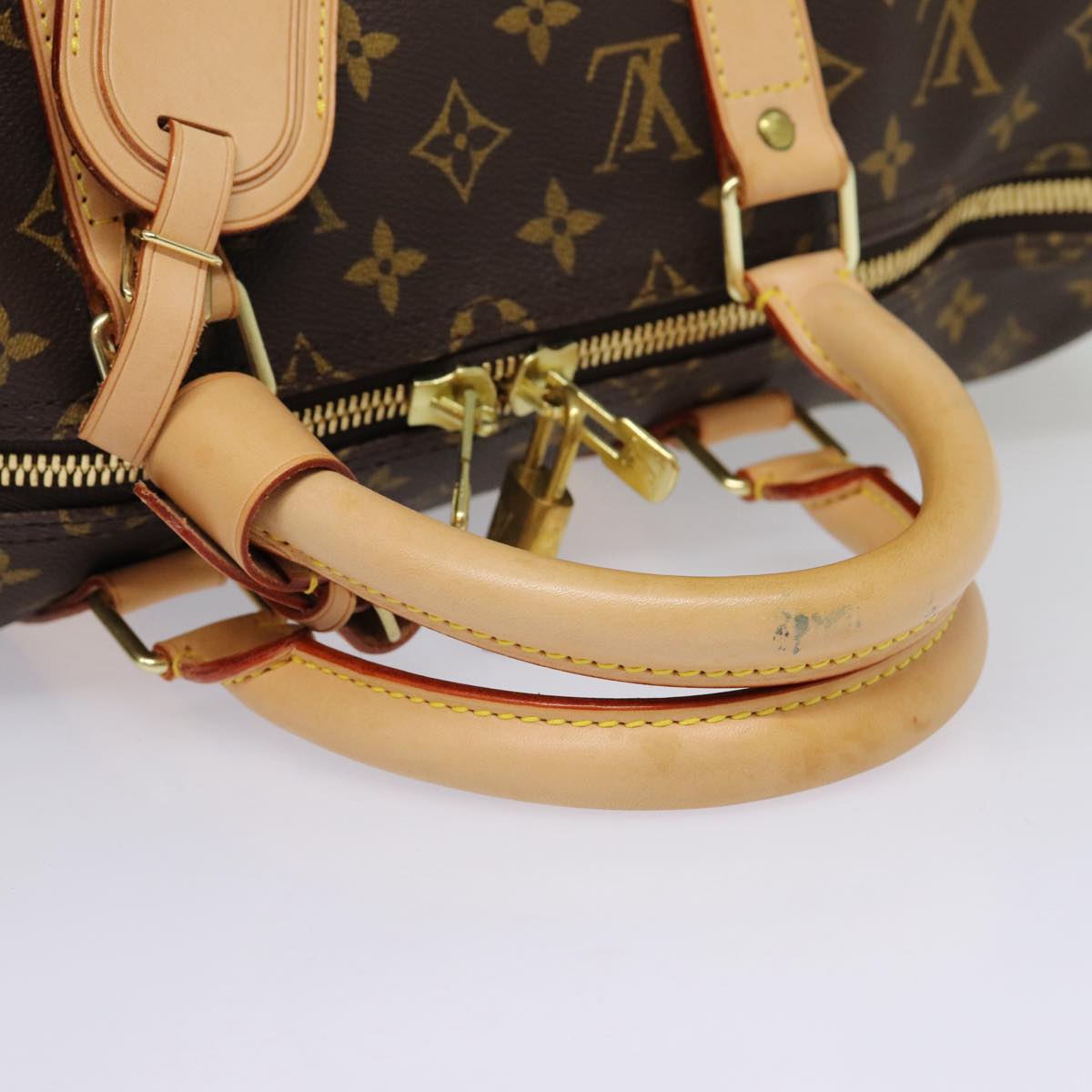 Louis Vuitton Keepall 50, Brown, Canvas, travel