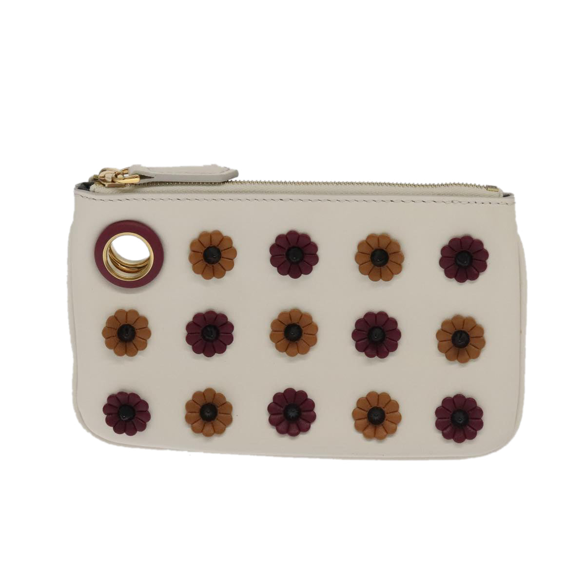 Fendi Triplet, Multicolour, Leather, clutch