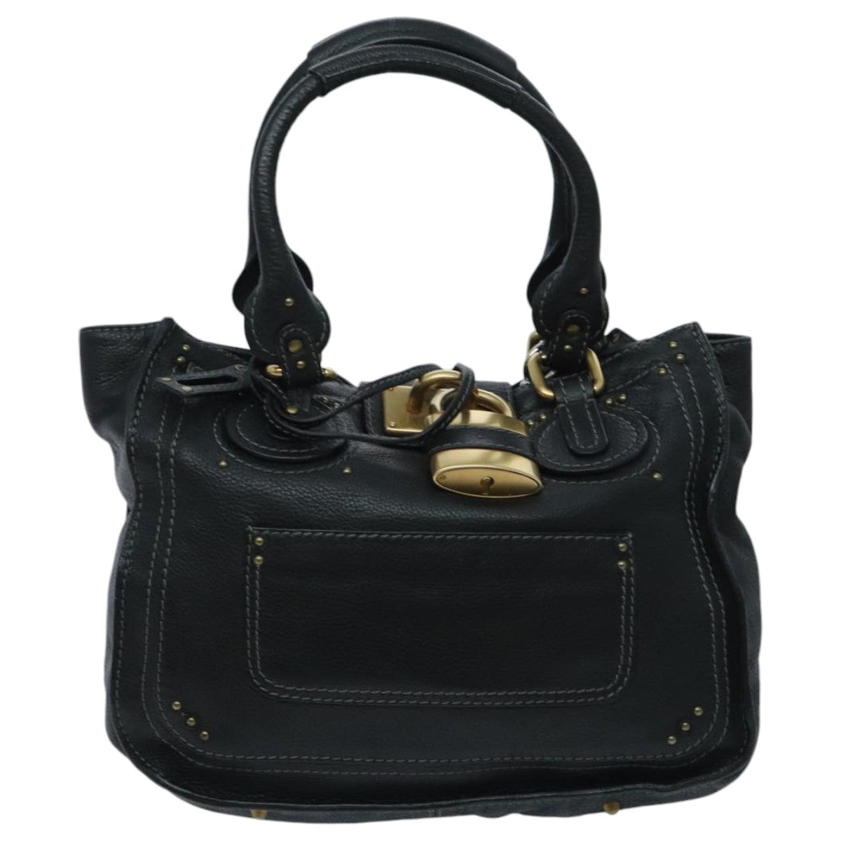 Chloé Paddington, Black, Leather, handbag