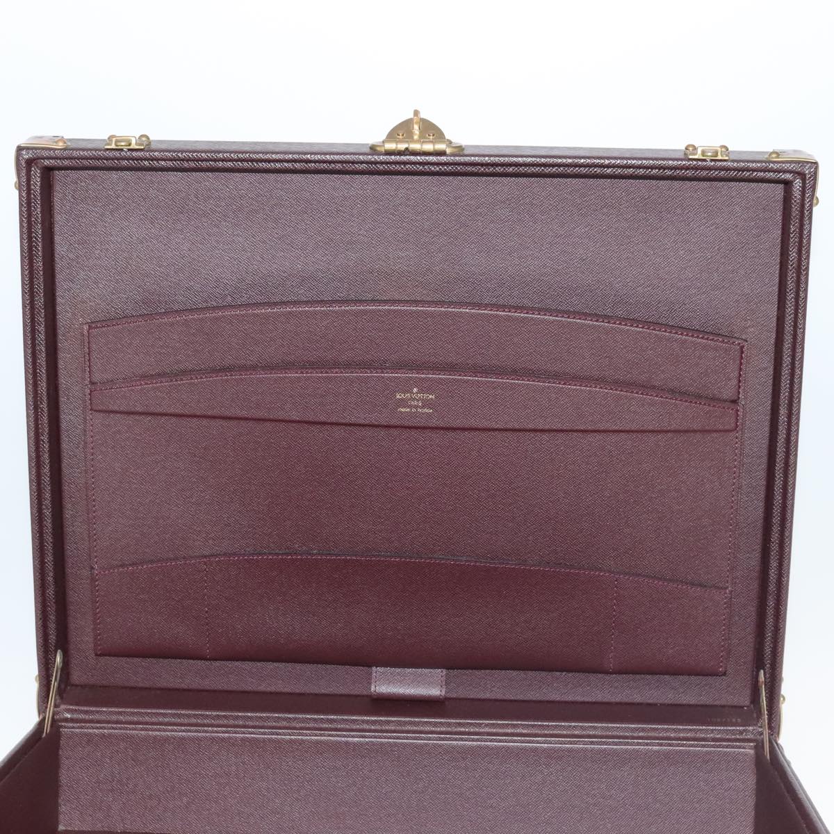 Louis Vuitton Diplomate, Burgundy, Leather, travel