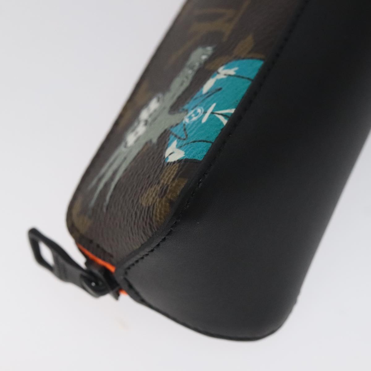 Louis Vuitton Elizabeth, Brown, Canvas, wallet