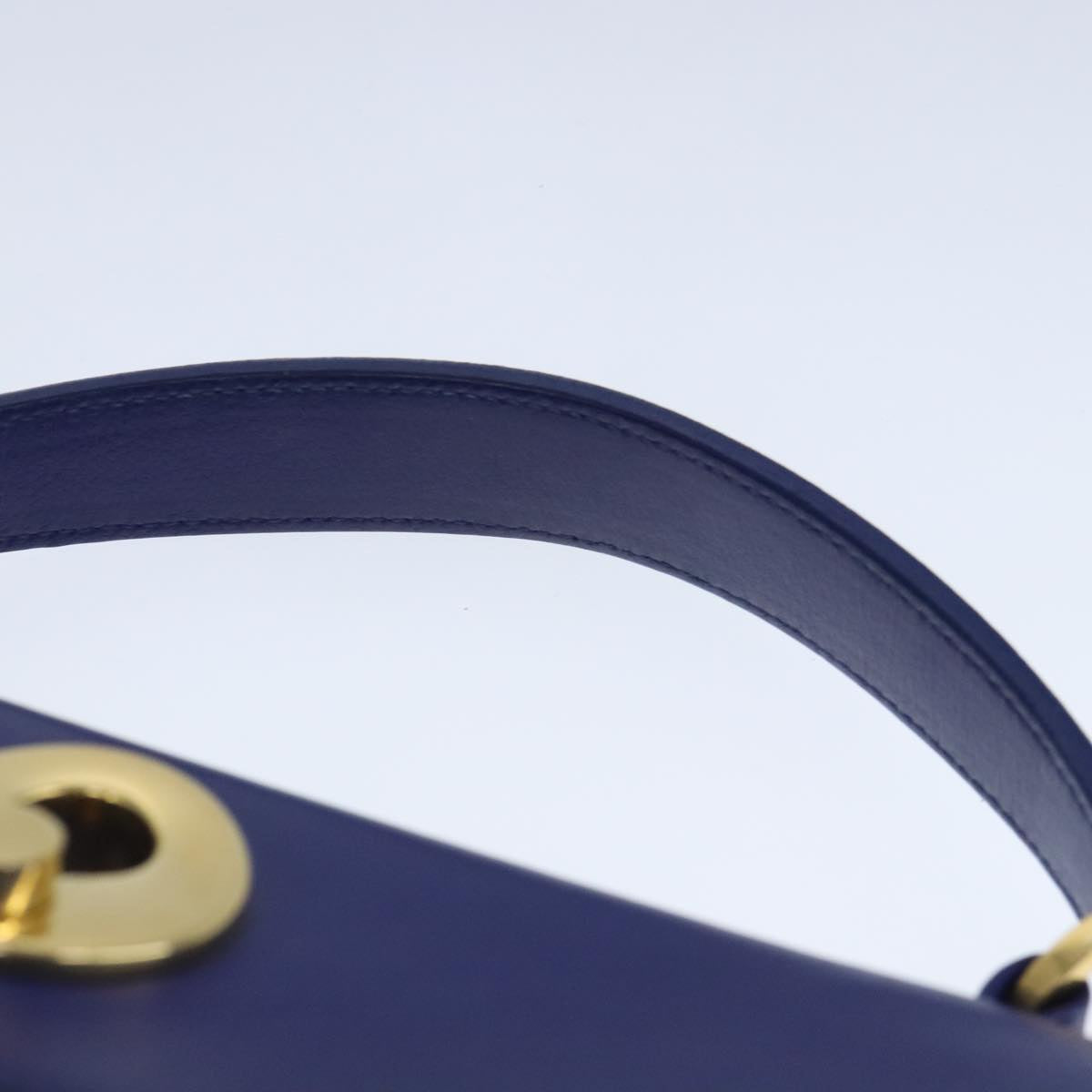 Yves Saint Laurent Muse Two, Blue, Leather, handbag