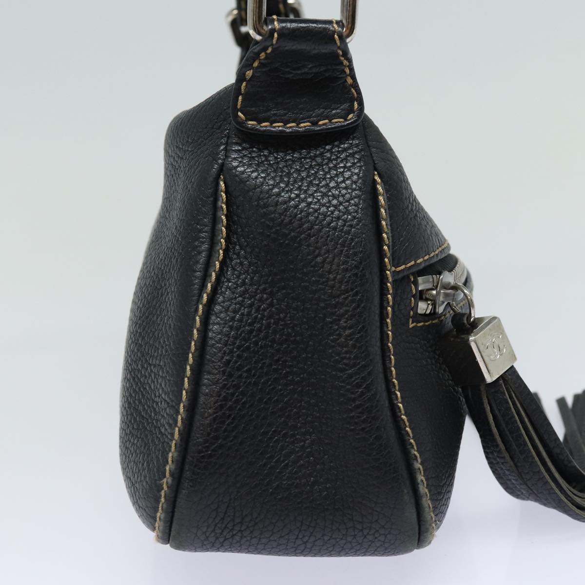 Chanel -, Black, Leather, shoulder