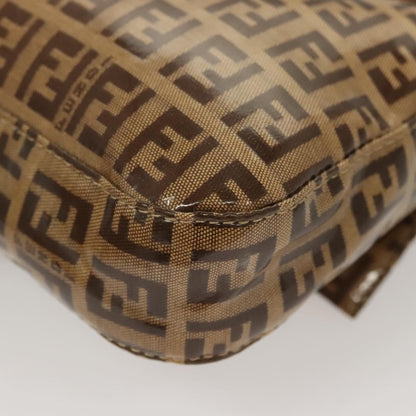 Fendi Baguette, Brown, Canvas, shoulder