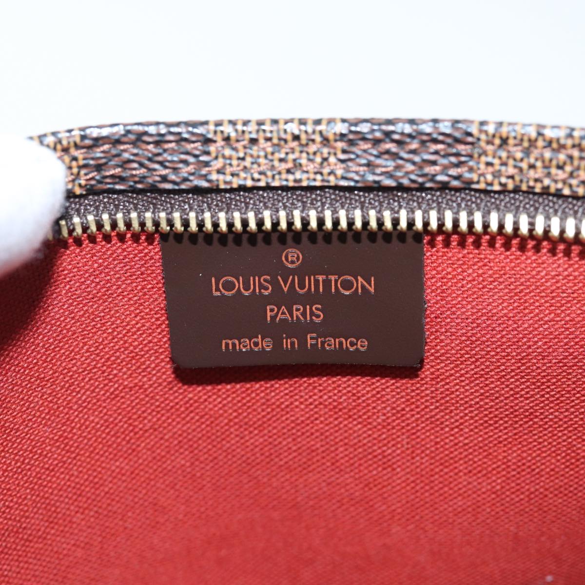 Louis Vuitton Pochette Accessoire, Brown, Canvas, clutch