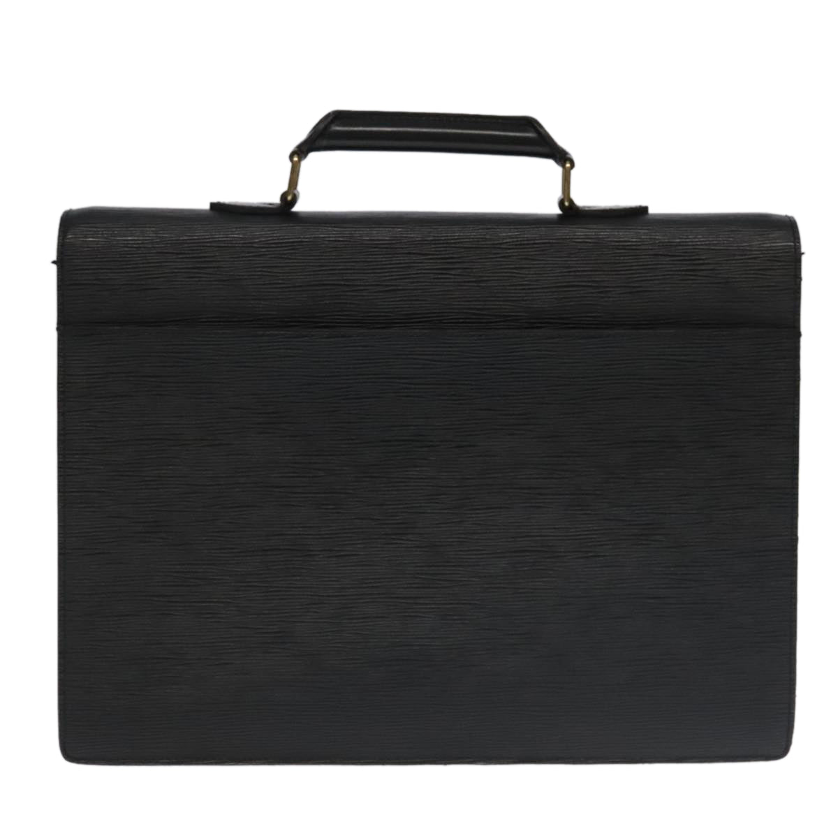 Louis Vuitton Ambassadeur, Black, Leather, briefcase