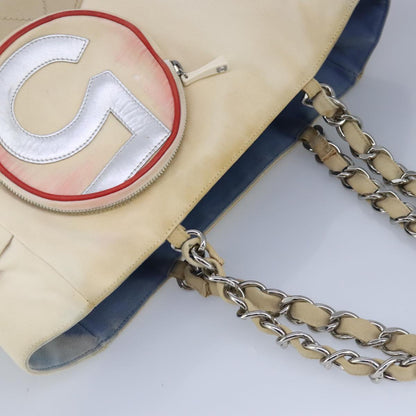 Chanel Numero 5, White, Canvas, tote