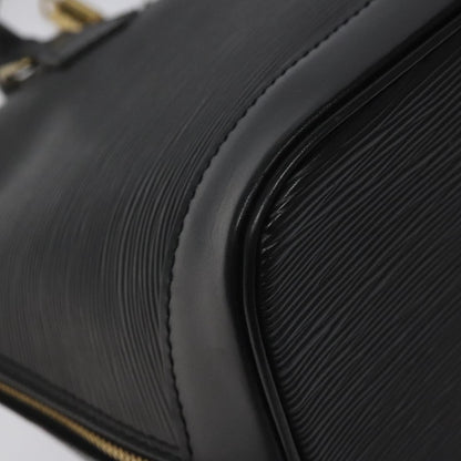 Louis Vuitton Alma, Black, Leather, handbag