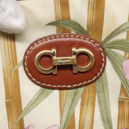 Salvatore Ferragamo Gancini Zip Pouch Leather, MULTICOLOUR, NYLON, Clutche & pouche