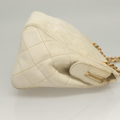 Chanel, White, Leather, shoulder