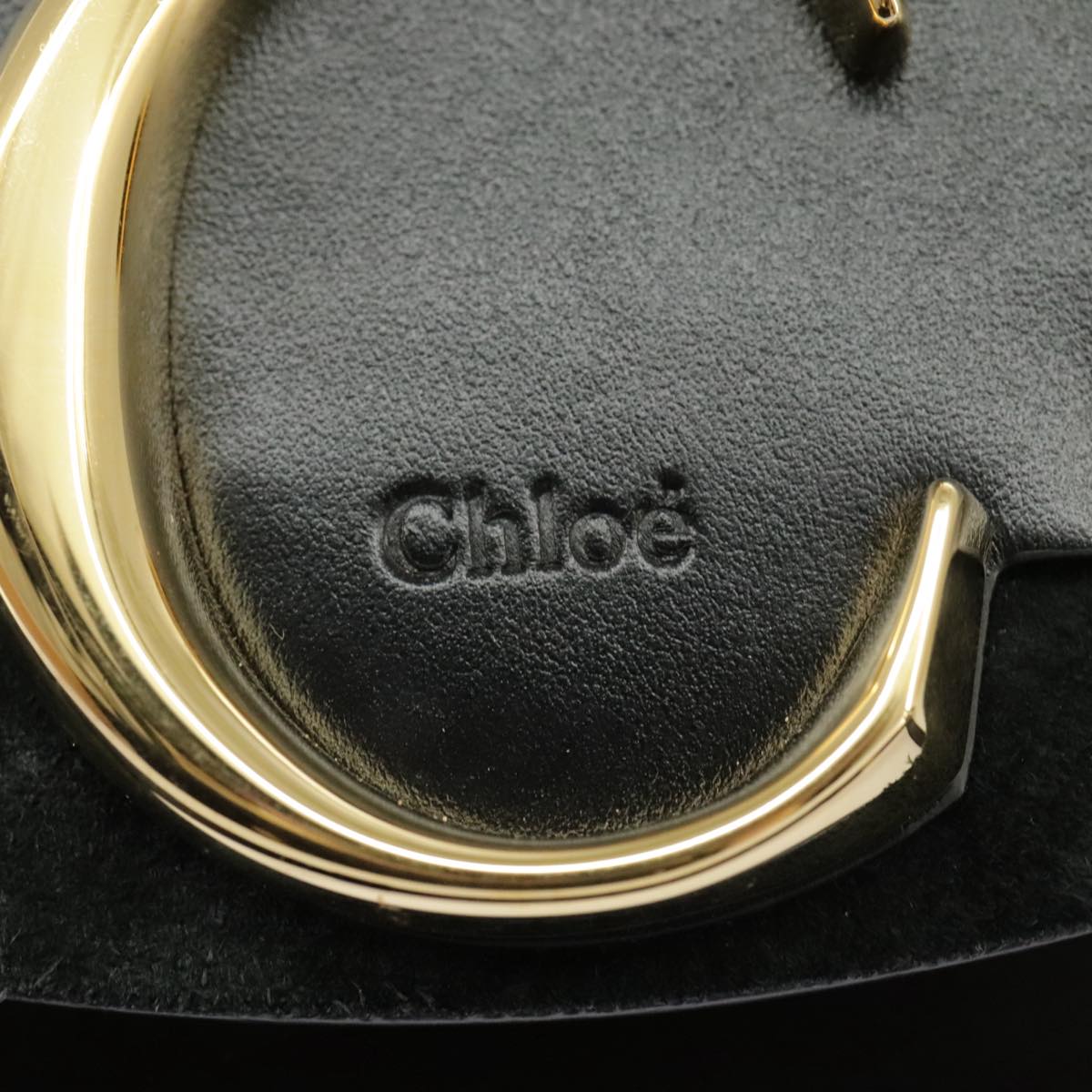 Chloé C, Black, Leather, handbag