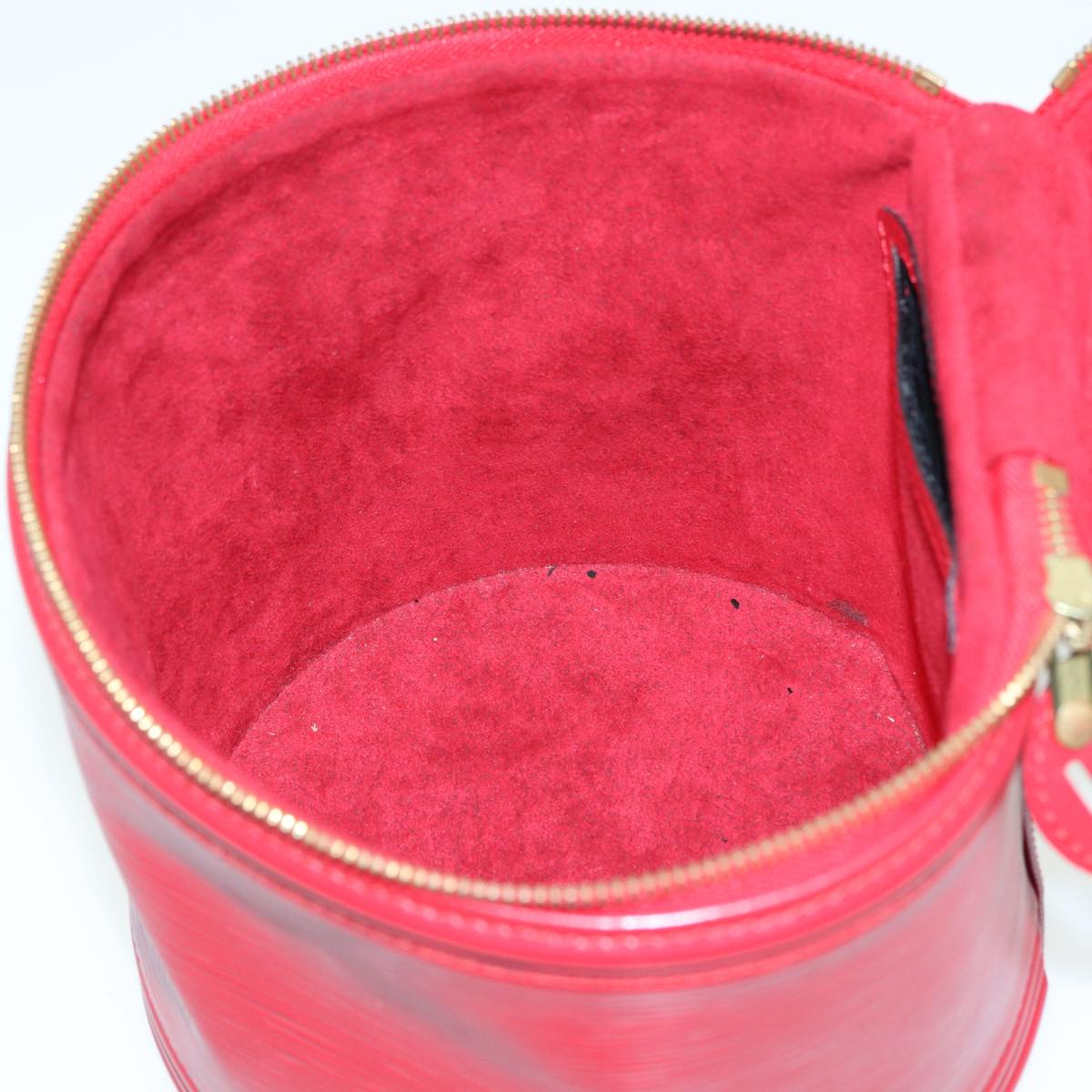 Louis Vuitton Vanity, Red, Leather, handbag