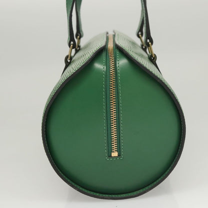 Louis Vuitton Soufflot, Green, Leather, handbag