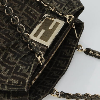 Fendi Zucca, Brown, Canvas, tote