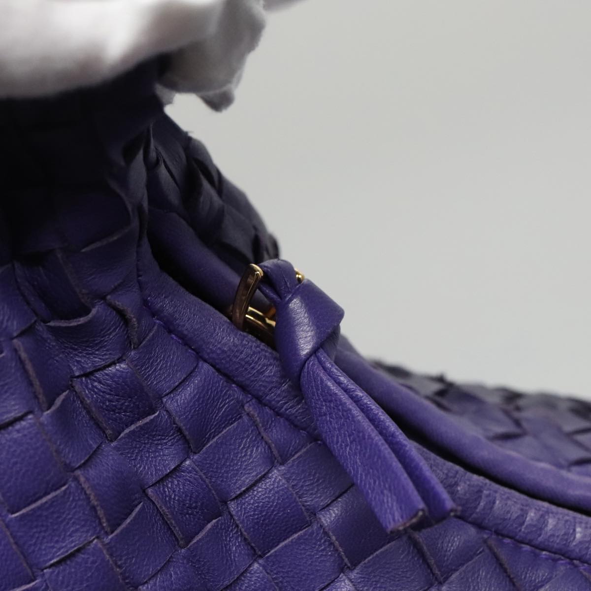 Bottega Veneta Veneta, Purple, Leather, handbag