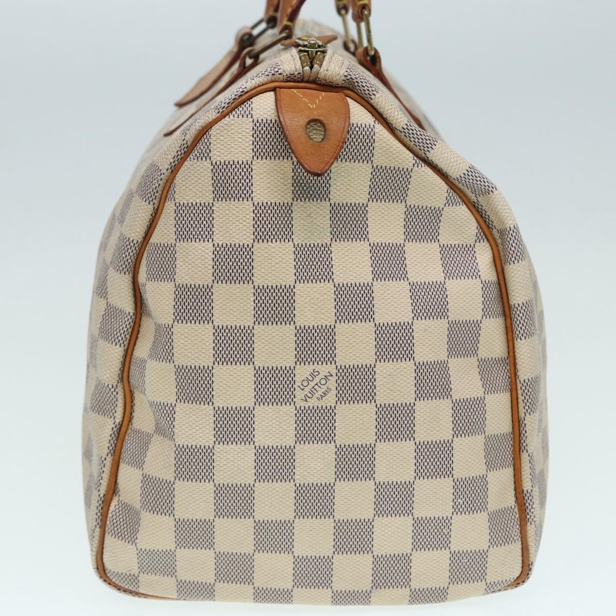 Louis Vuitton Speedy 35, White, Canvas, handbag