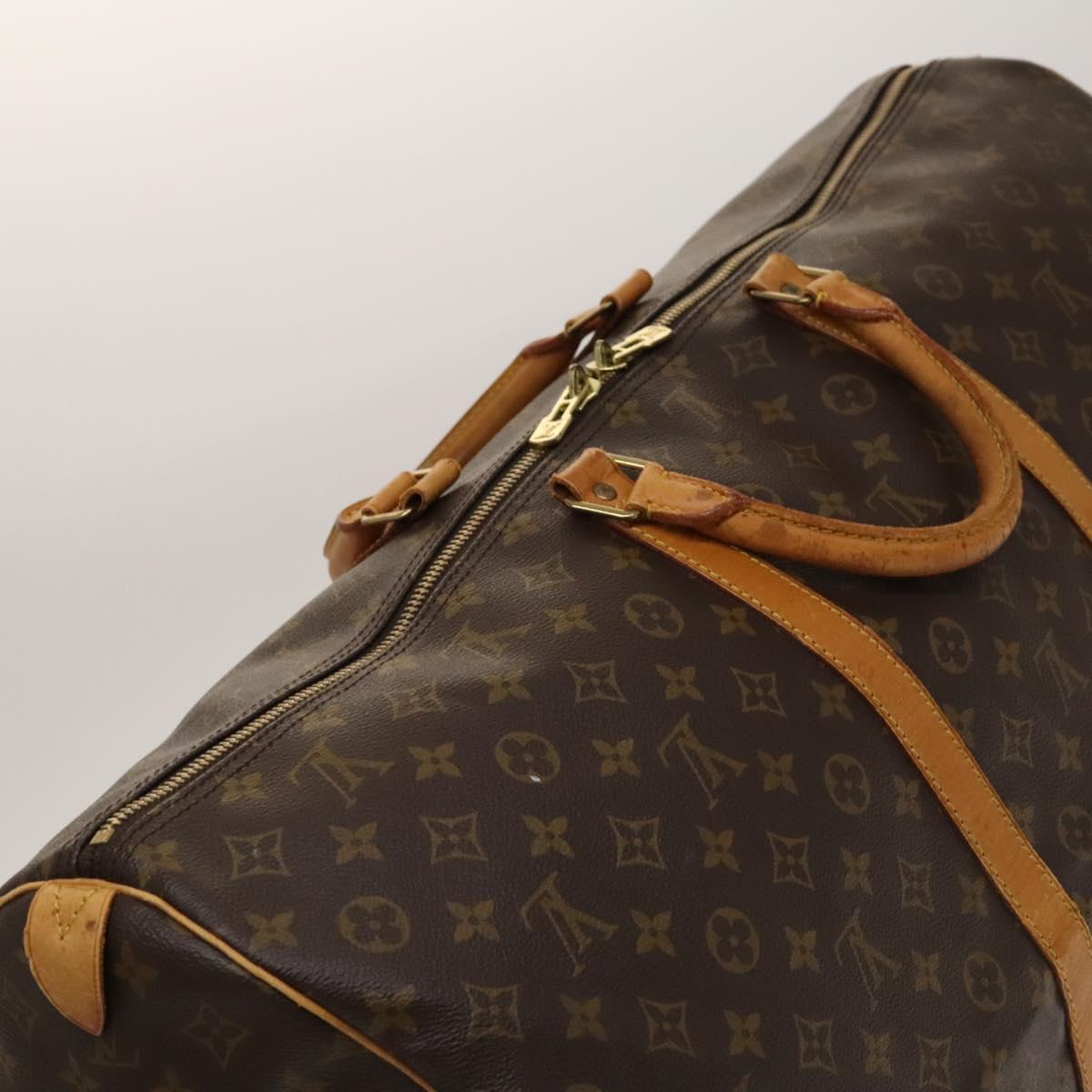 Louis Vuitton Keepall 60, Brown, Canvas, travel