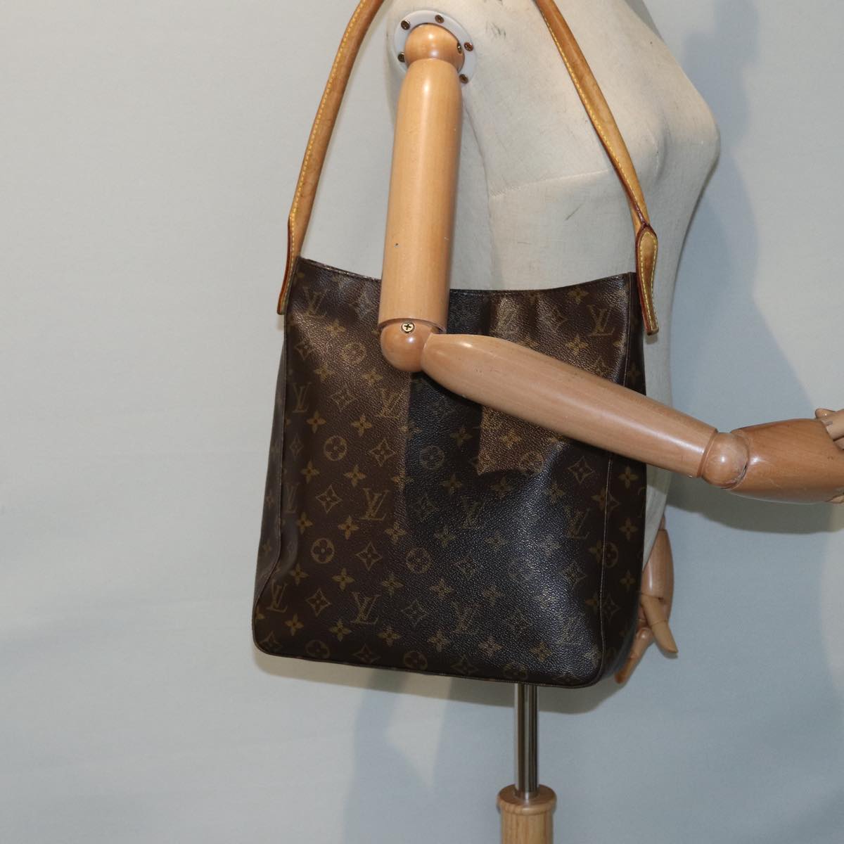 Louis Vuitton Looping GM, Brown, Canvas, shoulder