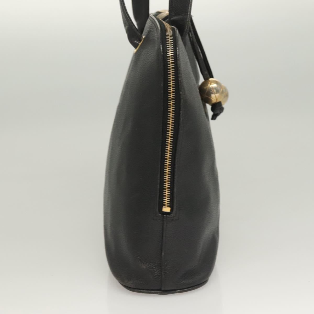 Chanel Coco Mark, Black, Leather, tote