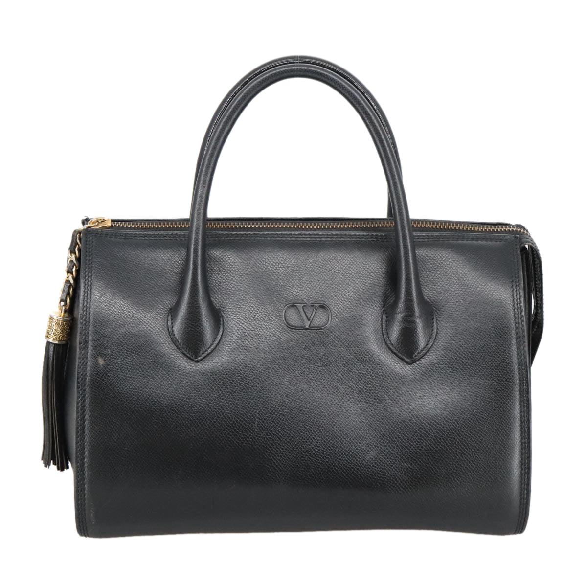 Valentino Garavani, Black, Leather, handbag