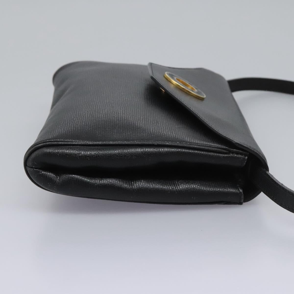 Céline Logo du cercle, Black, Leather, shoulder