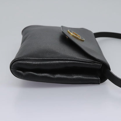 Céline Logo du cercle, Black, Leather, shoulder