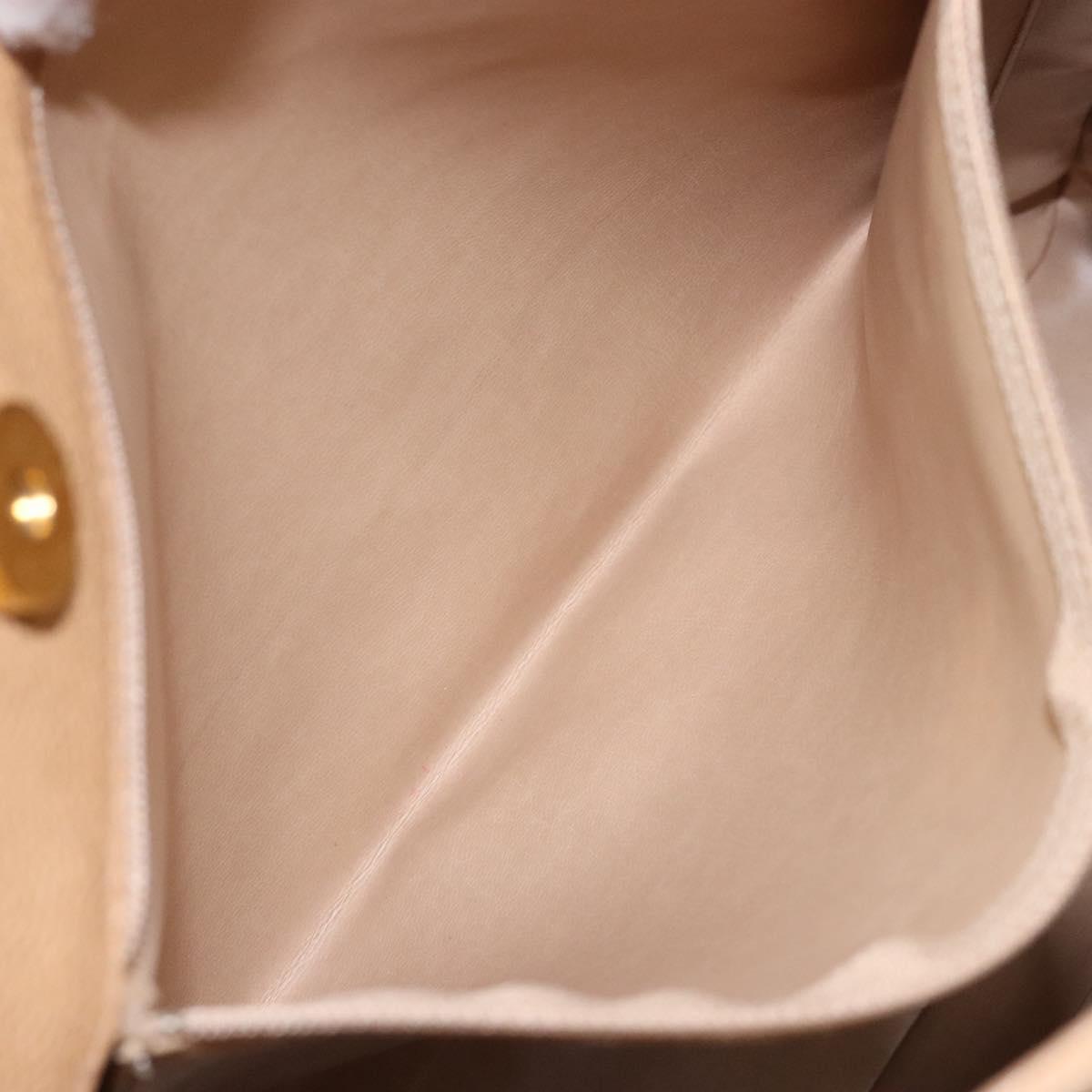 Chanel Coco Mark, Beige, Leather, tote