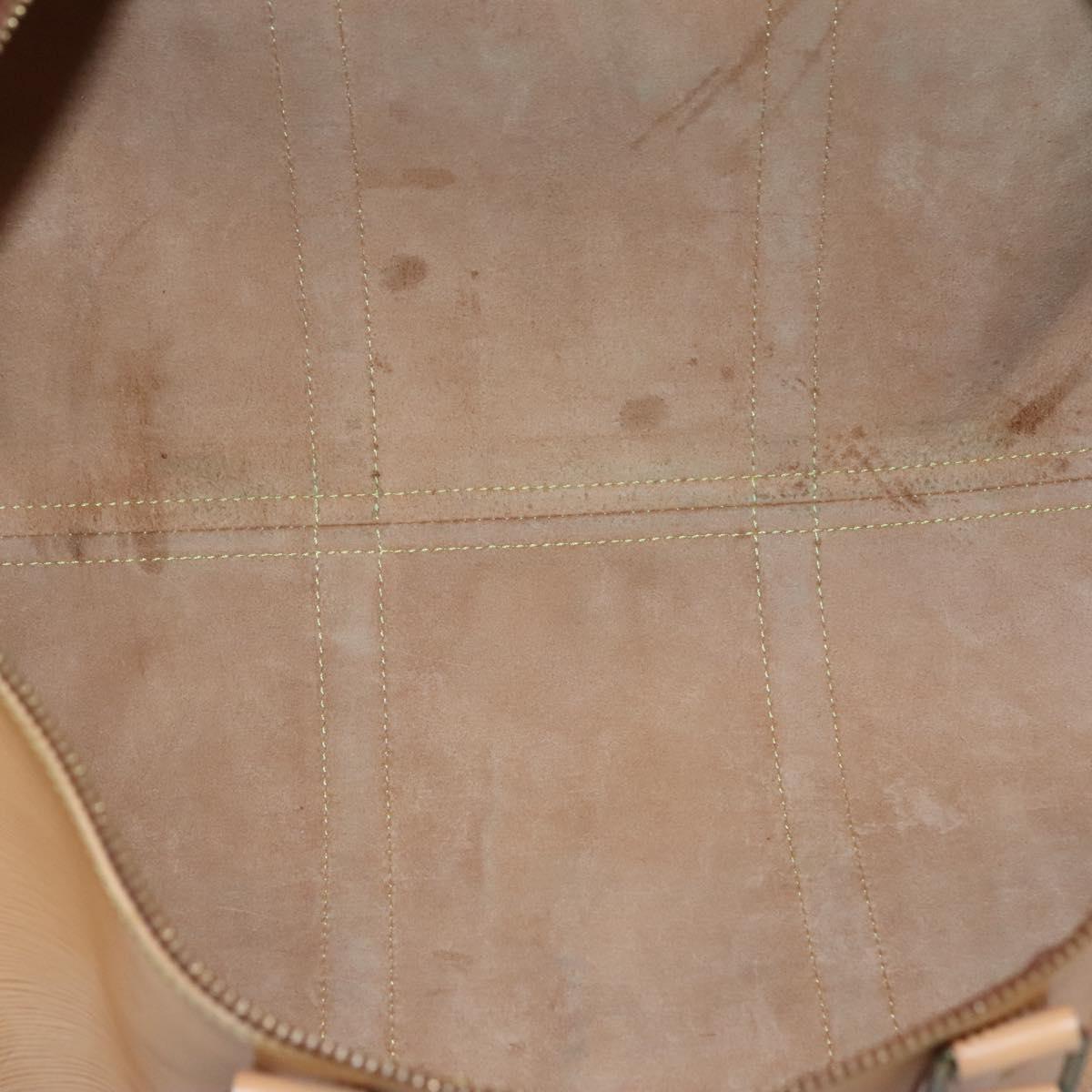 Louis Vuitton Keepall 50, Beige, Leather, travel