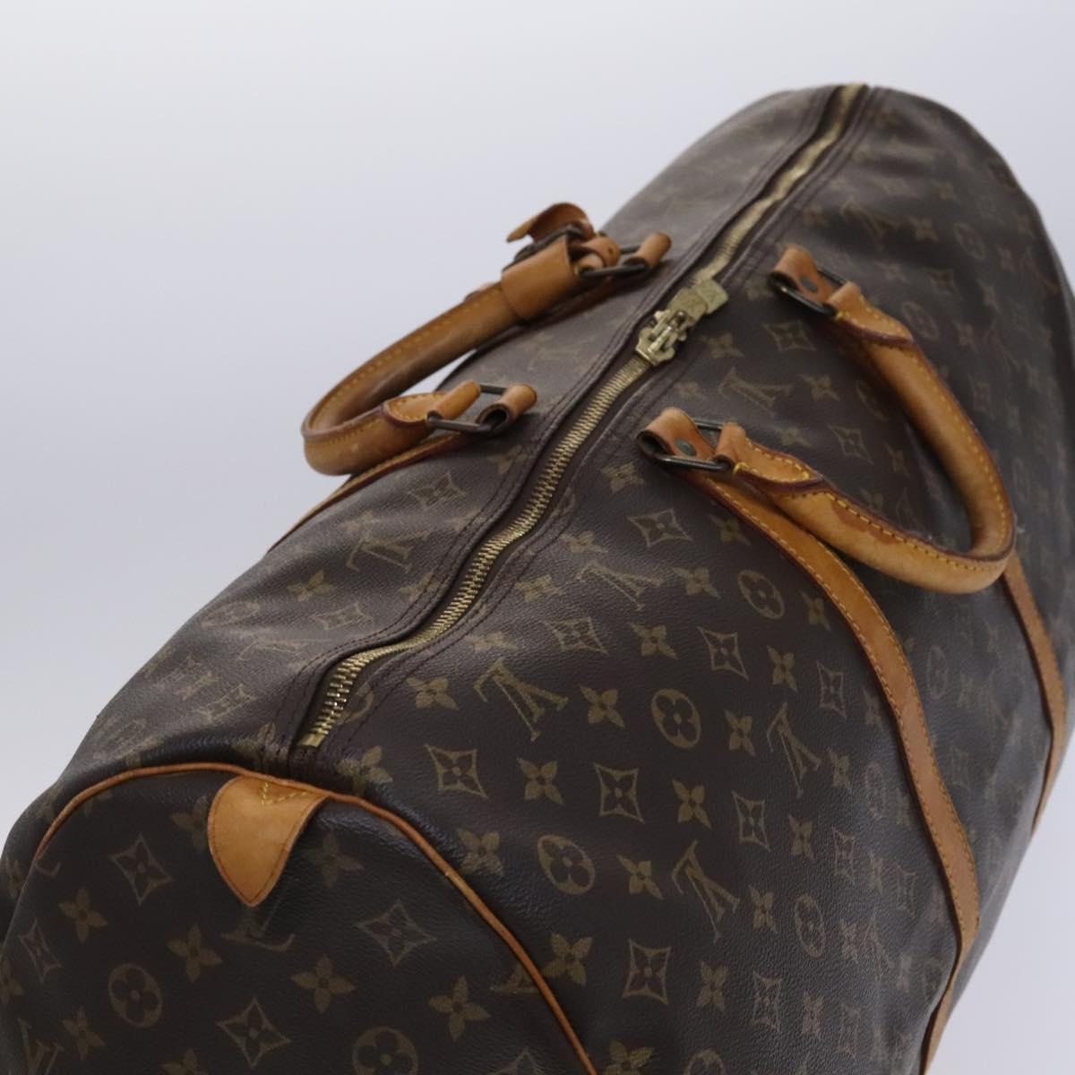 Louis Vuitton Keepall 60, Brown, Canvas, travel