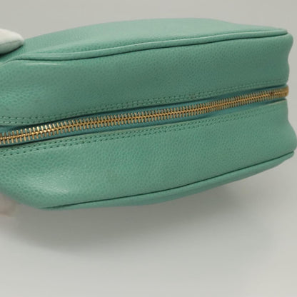 Chanel Coco Mark, Green, Leather, clutch
