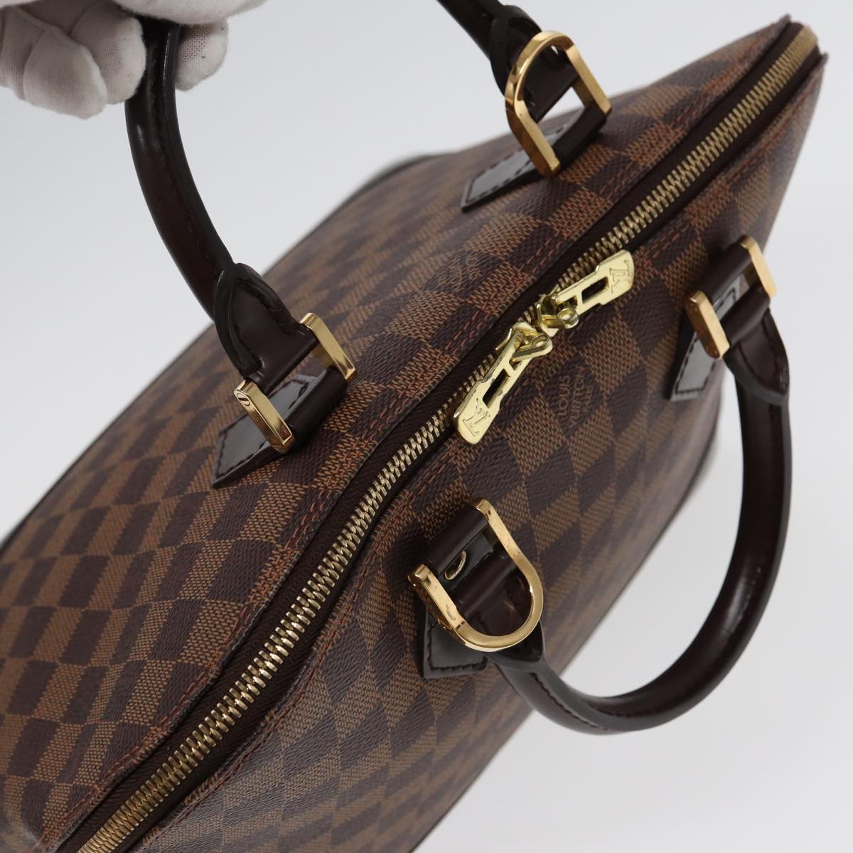 Louis Vuitton Alma, Brown, Canvas, handbag