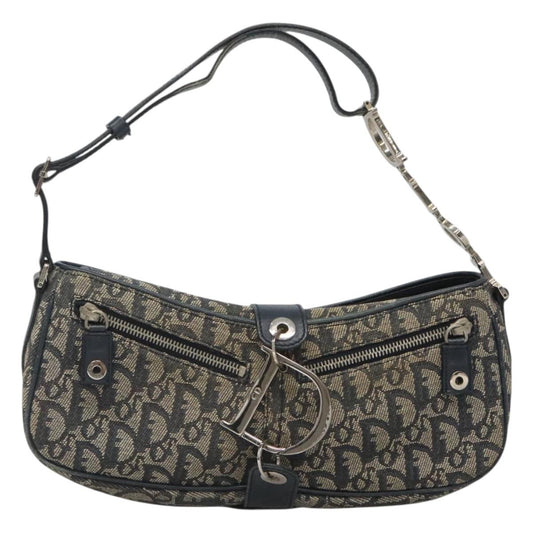 Dior Saddle, Navy, Canvas, shoulder