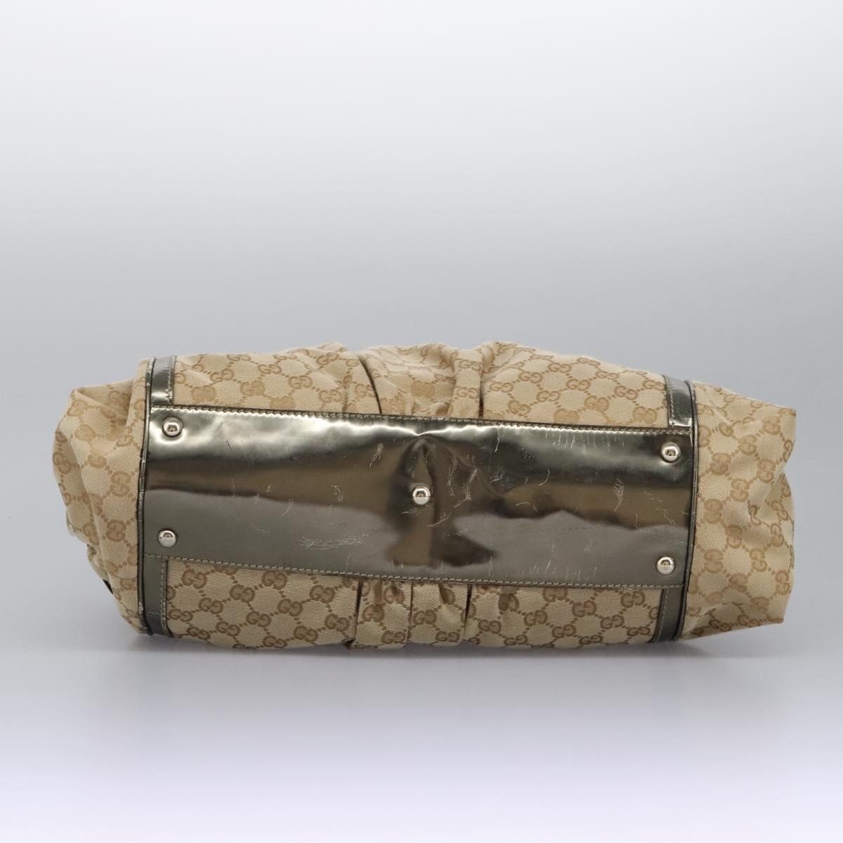 Gucci Bamboo, Beige, Canvas, handbag