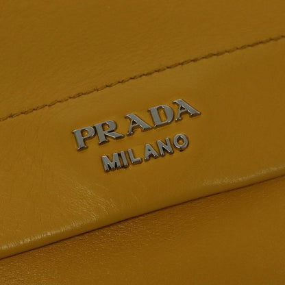 Prada, Yellow, Leather, shoulder