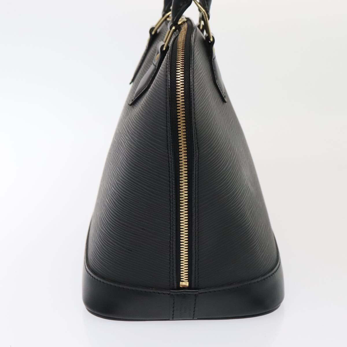 Louis Vuitton Alma, Black, Leather, handbag